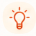 Icono de una bombilla que representa la idea central del método de explicación simple