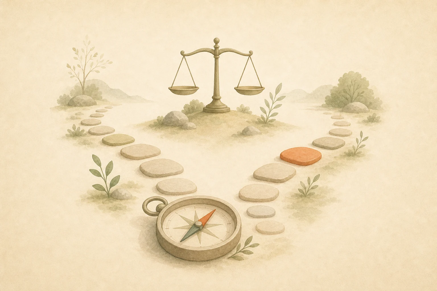 Decision making topic illustration